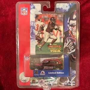 Atlanta Falcons Michael Vick Limited Edition NFL Collectible car and card
